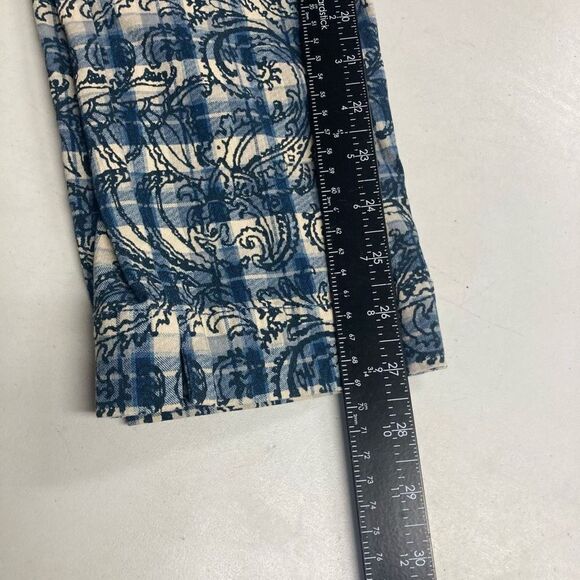 SLIM-SATION Women’s Crop Blu & White Tummy Control Pants Size 12 - Picture 4 of 9